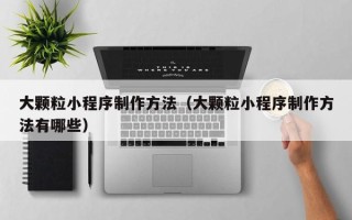 兰考大颗粒小程序制作方法（大颗粒小程序制作方法有哪些）